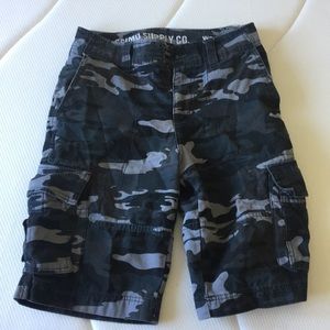 Camo cargo shorts